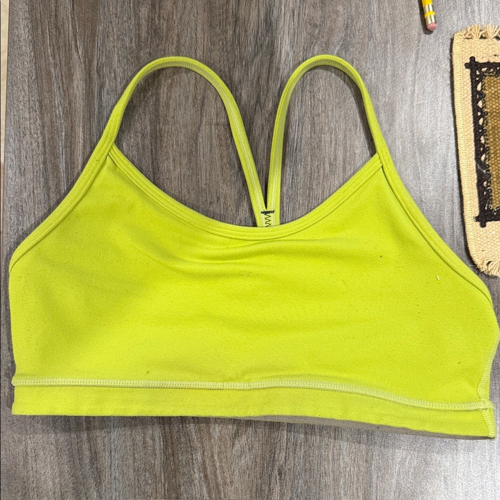 Lime Green Women's Sports Bra